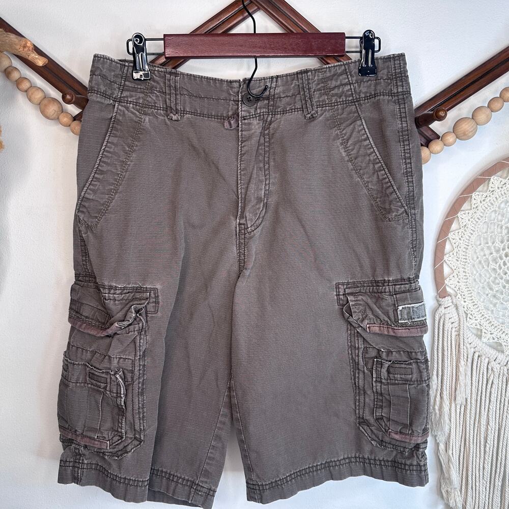 Unionbay Brown Long Cargo Shorts